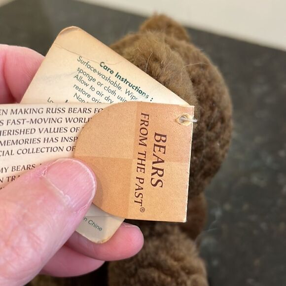 Bixby brown Teddy Bear vintage plush RUSS BERRIE - Picture 11 of 11